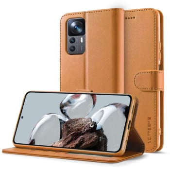 Чохол книжка LC.IMEEKE Calf Texture Xiaomi 12T / 12T Pro - жовтий