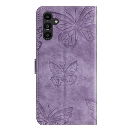 Чехол-книжка Embossed Butterfly для Samsung Galaxy A56 5G - фиолетовый