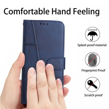 Чехол-книжка Stitching Calf Texture для Infinix Zero 30 4G - синий