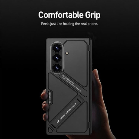 Чехол GKK Integrated Magnetic Folding Hinge Vision на Samsung Galaxy Fold8 Ultra 5G — чёрный