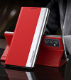 Чехол-книжка Electroplated Ultra-Thin для Samsung Galaxy M23 - красный