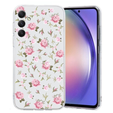 Чехол Colored Drawing Pattern Transparent TPU для Samsung Galaxy S24 FE 5G
