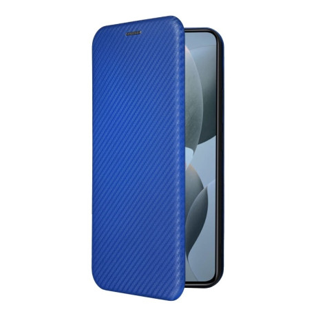 Чехол-книжка Carbon Fiber Texture на  Xiaomi 14T - синий