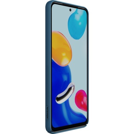 Противоударный чехол NILLKIN Black Mirror Series на Xiaomi Redmi Note 12S/11 4G Globa - синий