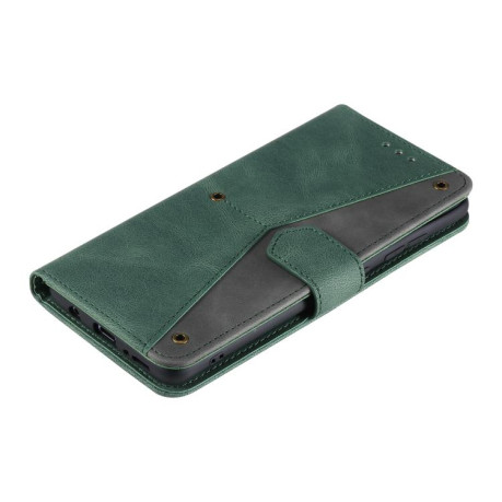 Чохол-книжка Nail Skin Feel Stitching Calf Texture Leather для Motorola Moto G05 - зелений