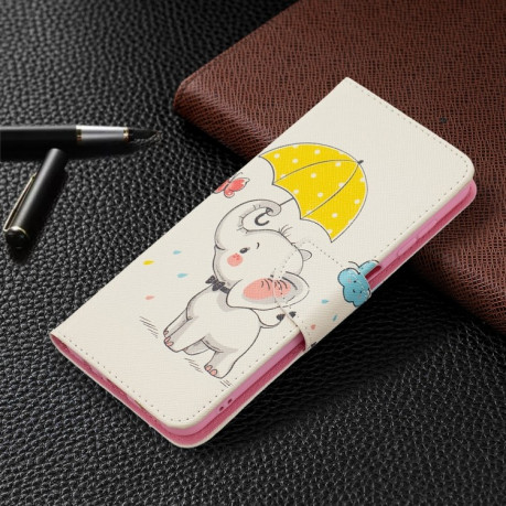 Чехол-книжка Colored Drawing Series на Samsung Galaxy A04s/A13 5G - Umbrella Elephant