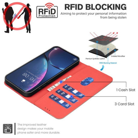 Противоударный чехол Shield Frame Holder MagSafe для OPPO Reno13 F 5G - красный