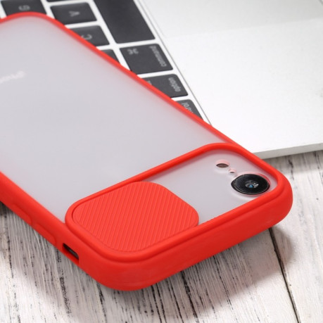 Противоударный чехол Sliding Camera для iPhone XR - красный