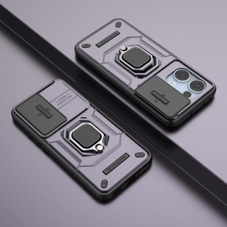 Противоударный чехол Sliding Camshield для OPPO Reno13 5G Global - фиолетовый