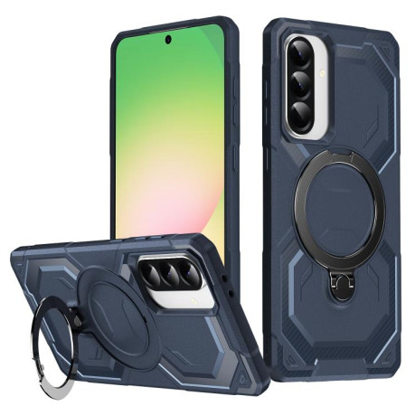 Протиударний чохол Frosted MagSafe Holder для Samsung Galaxy A56 5G - синій