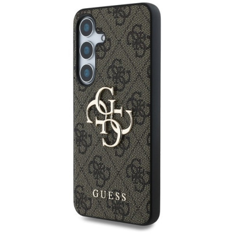 Оригинальный чехол Guess Big 4G Logo Classic Logo  для Samsung Galaxy S25 Plus - Brown