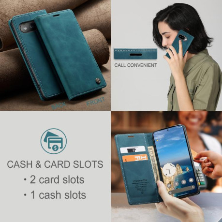 Чехол-книжка CaseMe-013 Multifunctional на Google Pixel 9a - синий