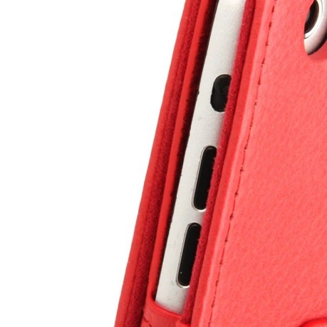 Чехол-книжка Litchi Texture 2-fold на iPad mini 1 / 2 / 3 - красный