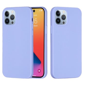 Чехол Solid Color Liquid Silicone на  iPhone 14 Pro - светло-фиолетовый