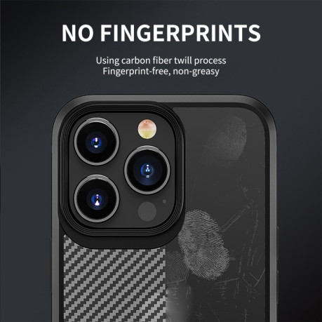 Чехол iPAKY Carbon Fiber Texture на  iPhone 14 Plus - черный
