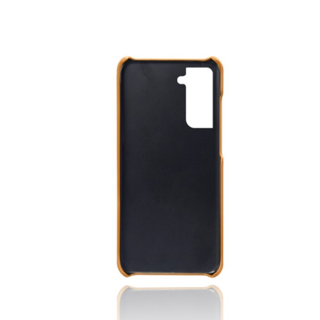 Протиударний чохол Calf Texture для Samsung Galaxy S22 - помаранчевий