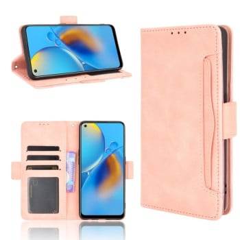 Чехол-книжка Skin Feel Calf на OPPO A74 4G / F19 4G - розовый