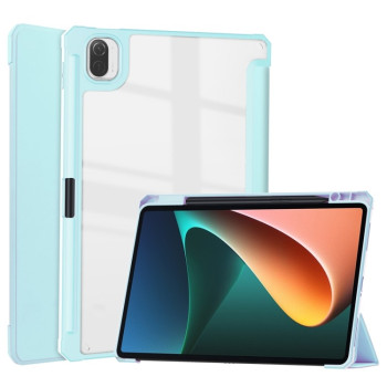 Чехол-книжка Three-fold для Xiaomi Pad 5 / 5 Pro - голубой
