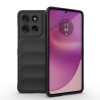Силиконовый чехол Magic Flannel на Motorola Moto G86 5G - черный