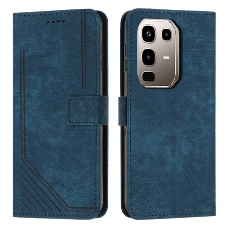 Чехол-книжка Skin Feel Stripe Pattern для Infinix Note 50 4G / 50 Pro 4G - синий