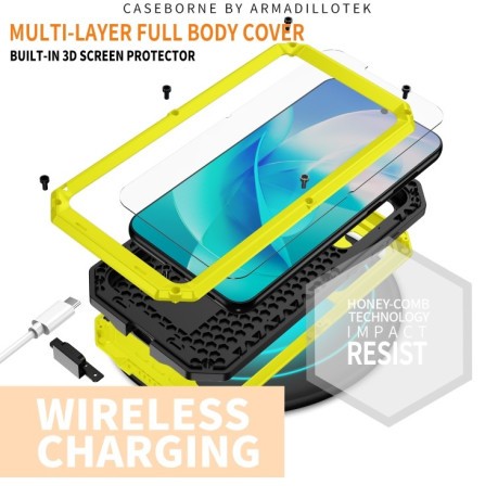 Протиударний чохол R-JUST Sliding для Samsung Galaxy S23 5G - жовтий