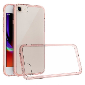 Акриловый противоударный чехол HMC на iPhone SE 3/2 2022/2020/7/8 - розовый