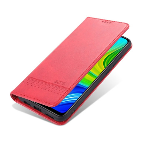 Чохол-книжка AZNS Magnetic Calf на Xiaomi Redmi Note 9/10X - червоний