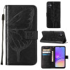Чехол-книжка Embossed Butterfly для Samsung Galaxy A05 - черный