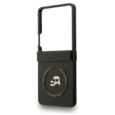 Оригинальній чехол Karl Lagerfeld Karl&amp;amp;Choupette Pins MagSafe на Samsung Galaxy Flip 7 - Black