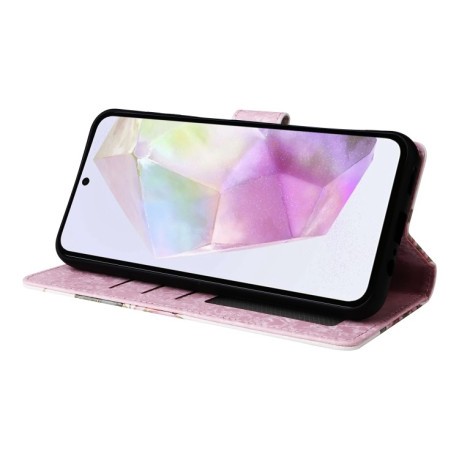 Чехол-книжка Bronzing Painting RFID для Samsung Galaxy A26 5G - Flower