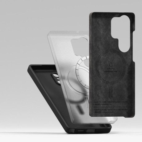 Оригінальний чохол Ringke Silicone MagSafe для Samsung Galaxy S25 Ultra - чорний
