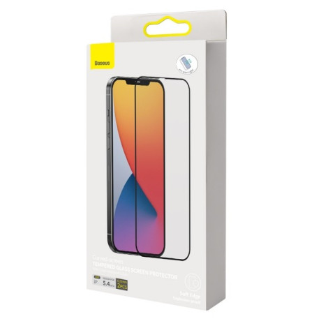 Комплект защитных стекол Baseus 0,23 mm Anti Blue Light для iPhone 12 /12 Pro - черные