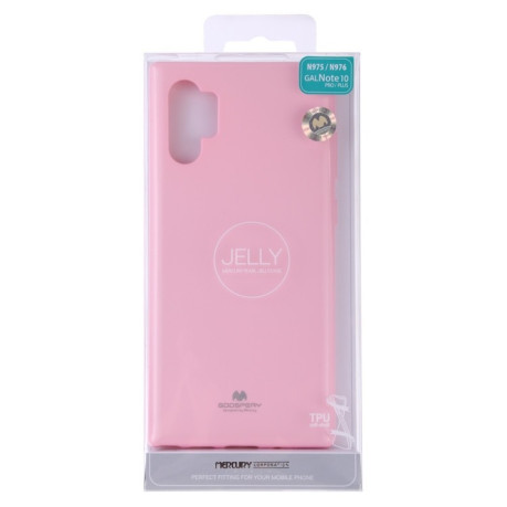 Ударозащитный чехол MERCURY GOOSPERY JELLY на Samsung Galaxy Note 10+Plus-розовый