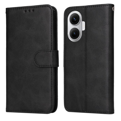 Чехол-книжка Stitching Calf Texture для Xiaomi Poco F7 - черный