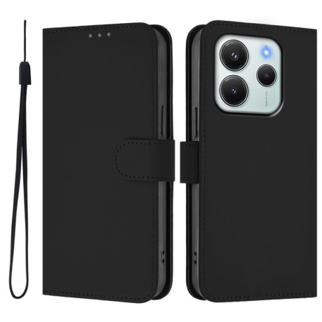 Чохол-книжка Skin Feel Solid Color Leather Xiaomi Redmi Note 14 4G 164.48mm - чорний