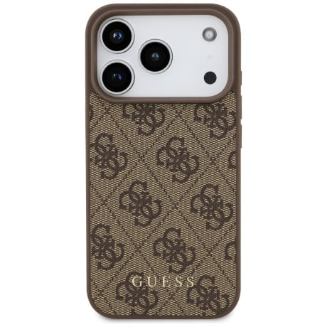 Оригінальний чохол Guess 4G Classic на iPhone 17 Pro - Brown