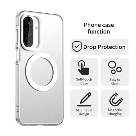 Чехол Candy с Magsafe гибридный на Samsung Galaxy A17 4G - белый