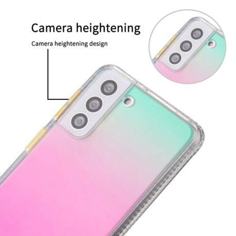 Противоударный чехол Gradient Acrylic для Samsung Galaxy S22 5G - фиолетовый
