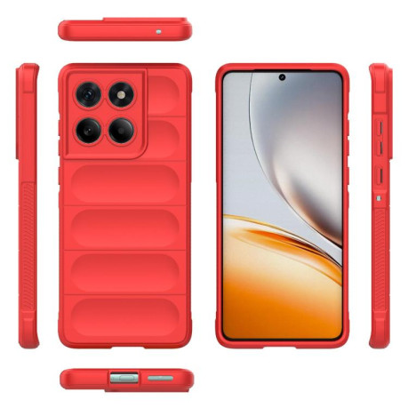 Силіконовий чохол Magic Flannel на Motorola Edge 60 Fusion 5G - червоний