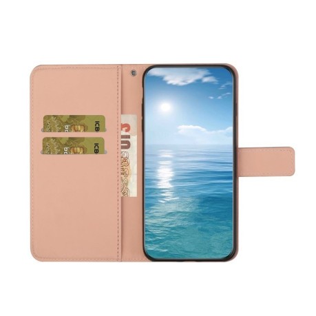 Чохол-книжка Ethnic Style на Tecno Spark 30C — рожевий