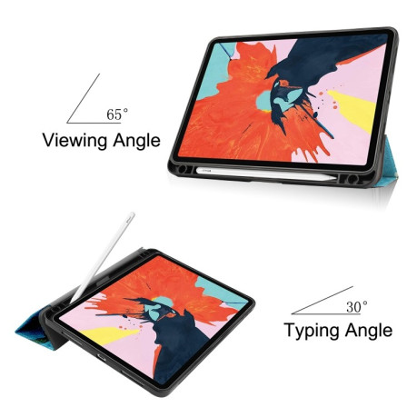 Чехол-книжка Colored Drawing with stylus holder на iPad Air 10.9 2022/2020 - Apricot Flower