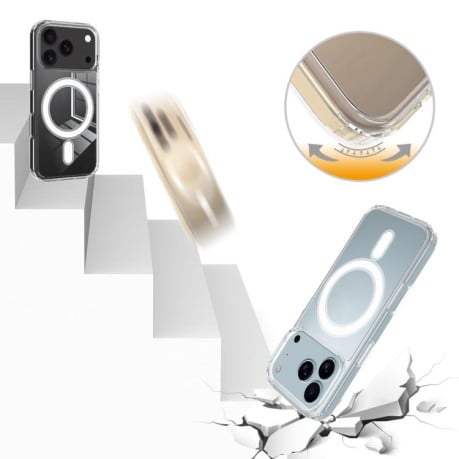 Чохол Clear Case з MagSafe гібрид на iPhone 17 Pro - прозорий