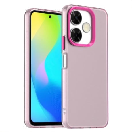 Противоударный чехол Candy Series для Xiaomi Poco M6 4G - красный