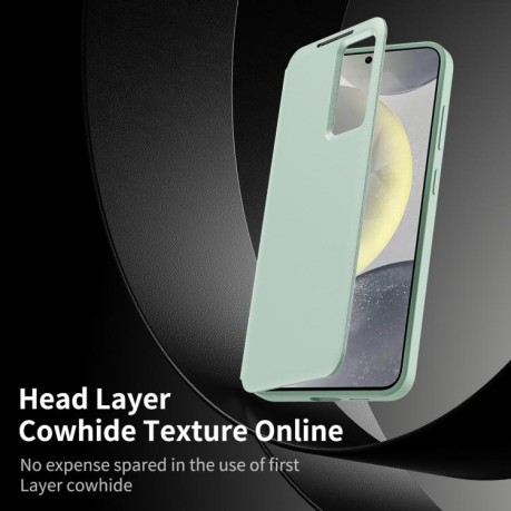 Чохол-книжка Smart View Window Leather  для Samsung Galaxy S25+ 5G - зелений