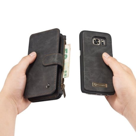 Шкіряний чохол-гаманець CaseMe Samsung Galaxy S7 G9300 Black