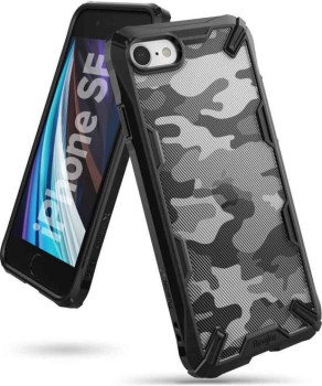 Оригинальный чехол Ringke Fusion X Design durable на iPhone SE 3/2 2022/2020/8/7 black (XDAP0009)