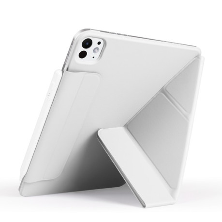 Чехол-книжка Fixed Buckle Magnetic Demation Leather для iPad Pro 13 2024 - серый