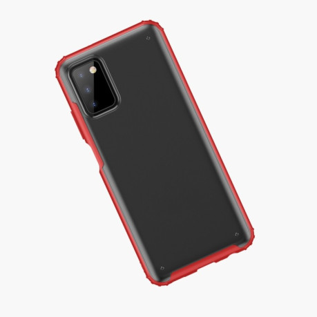 Ударозащитный чехол Four-corner на Samsung Galaxy A03s - красный