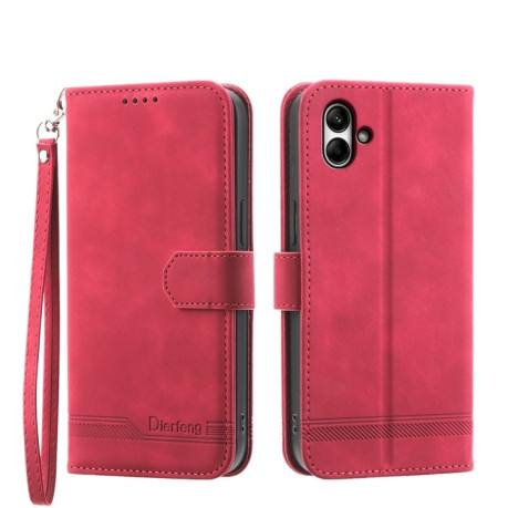 Чохол-книжка Dierfeng Dream Line для Samsung Galaxy A05 - красный