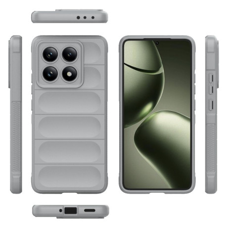 Силиконовый чехол Magic Flannel для Xiaomi 14T 5G Global - серый